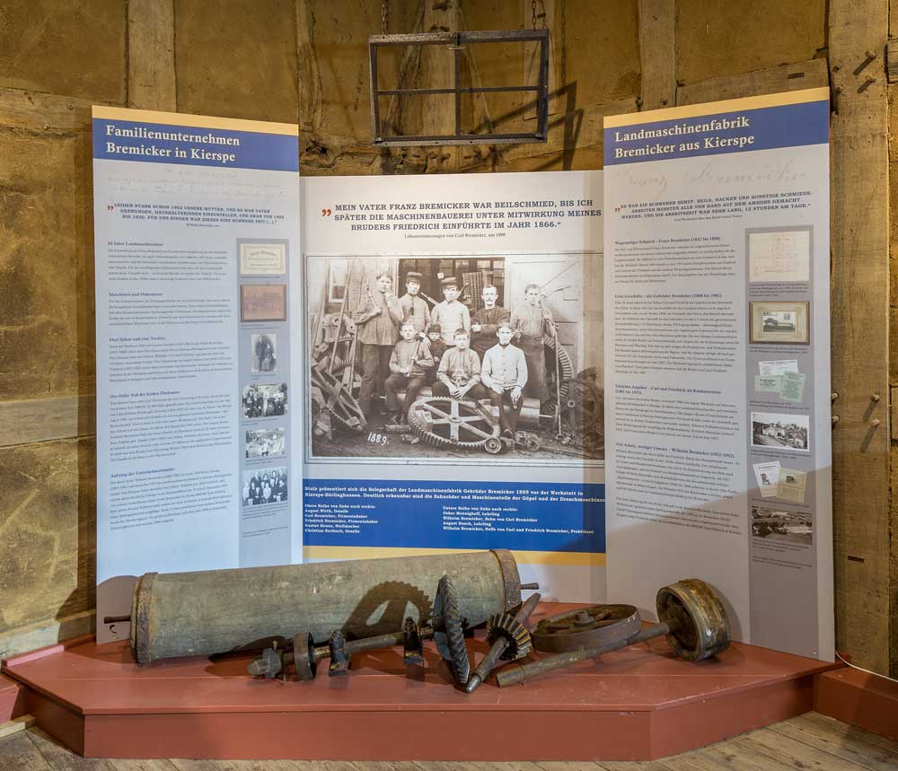 Didaktik in der Ausstellung Landmaschinenfabriken im Bergischen Land