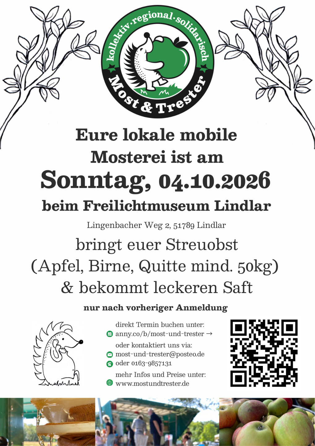 Informationen der Mosterei Most und Trester